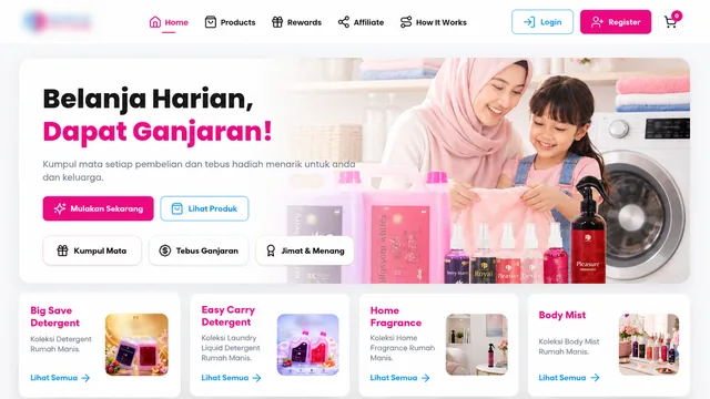 Detergent E-Commerce — interface preview