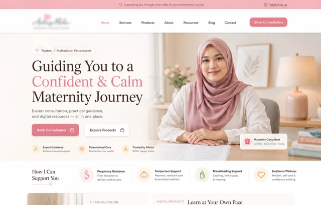 Maternity Care — interface preview